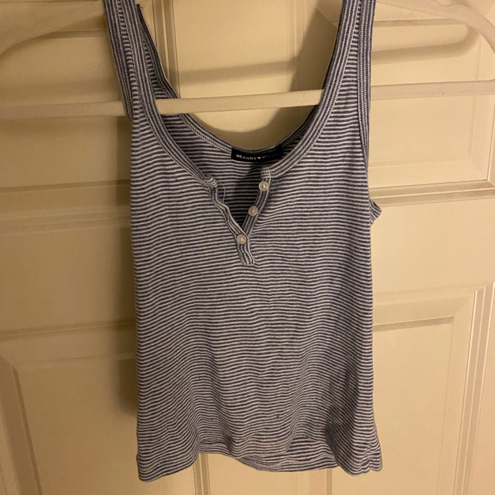 Brandy Melville pin stripped tank top